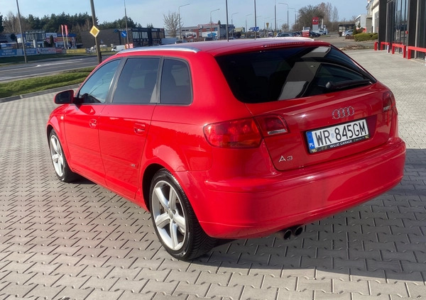 Audi A3 cena 25900 przebieg: 236500, rok produkcji 2007 z Radom małe 301